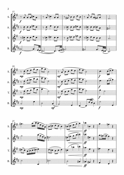 LazyTones - Saxophone Quartet (SATB) image number null
