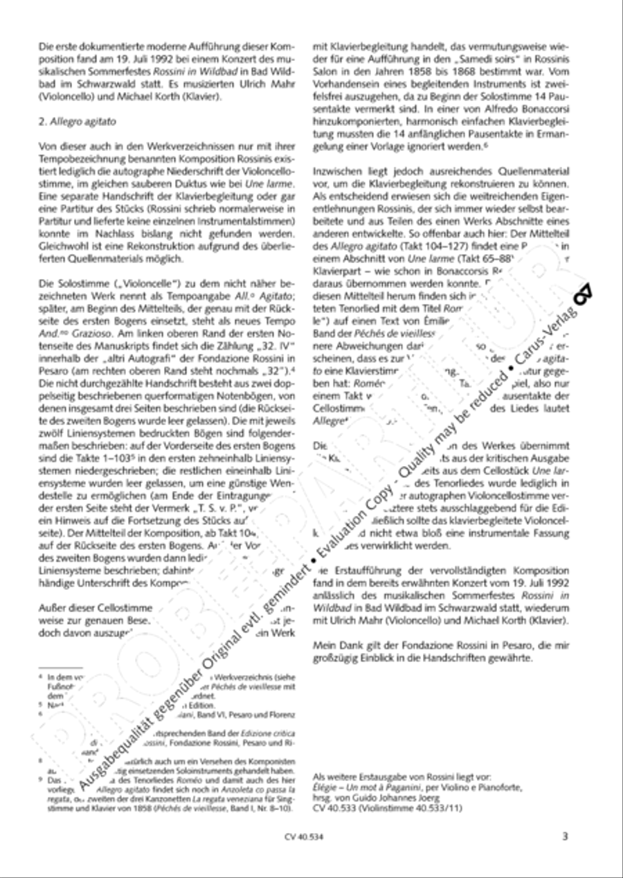 Rossini: Un larme; Allegro agitato Score scores gallery preview page 4