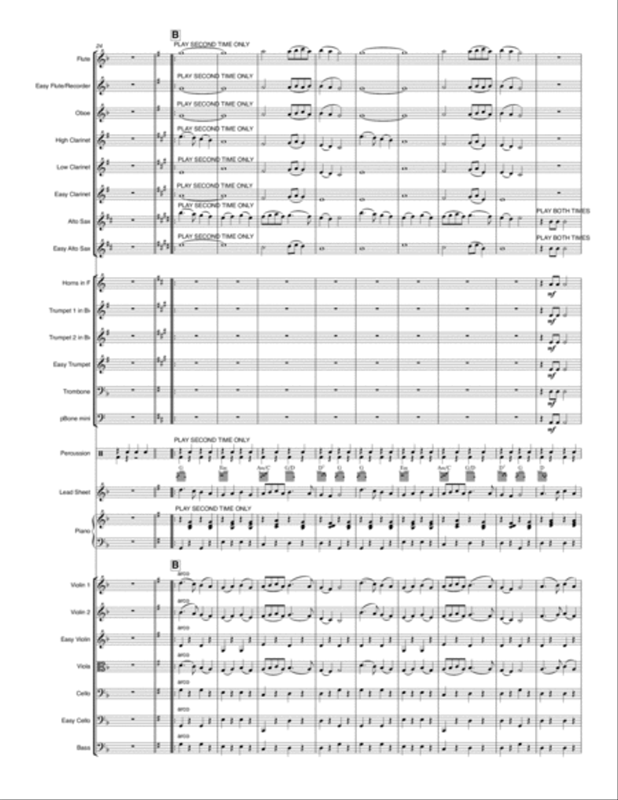 Holiday Medley Full Orchestra scores gallery preview page 3