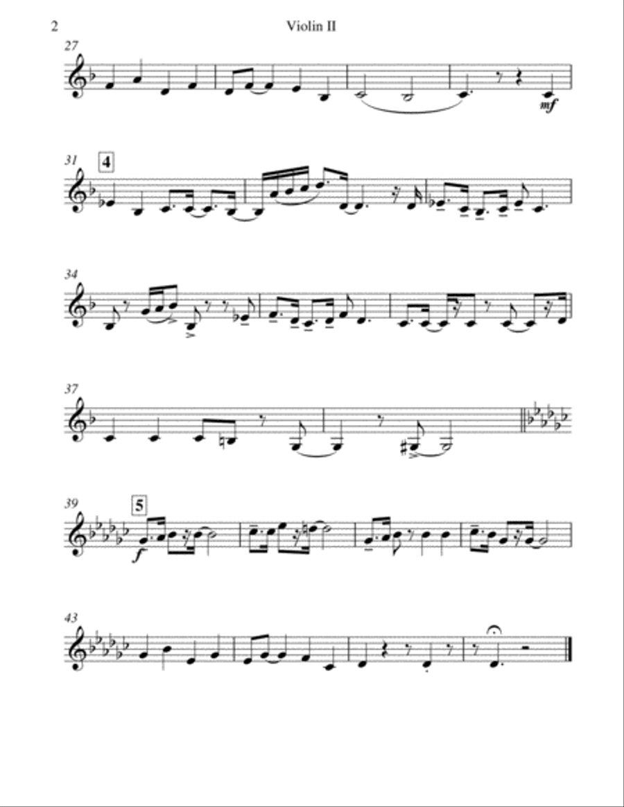Santa Claus Is Comin' To Town String Quartet scores gallery preview page 5