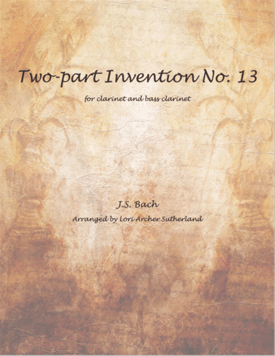 Two-Part Invention No. 13 Clarinet Duet scores gallery preview page 1