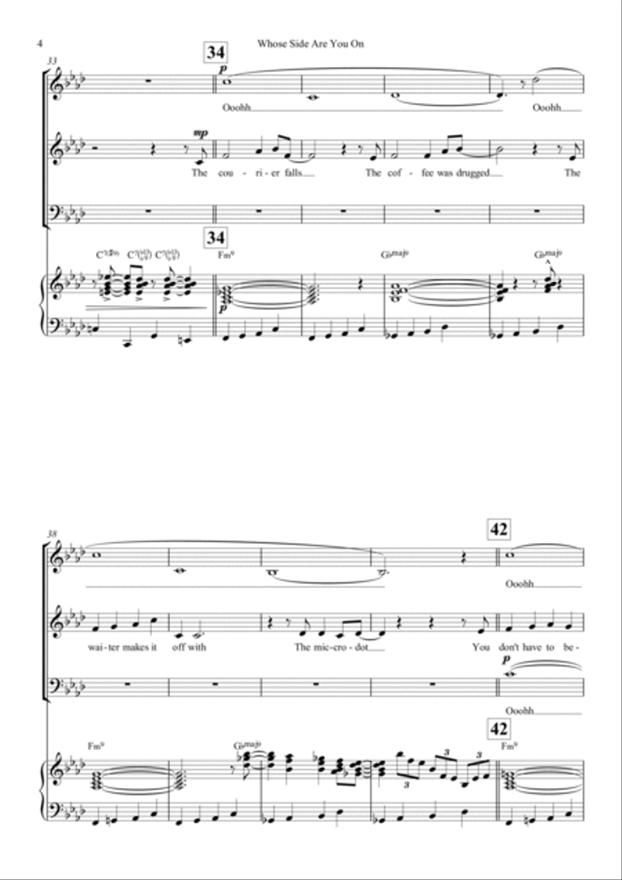 Whose Side Are You On 3-Part scores gallery preview page 4