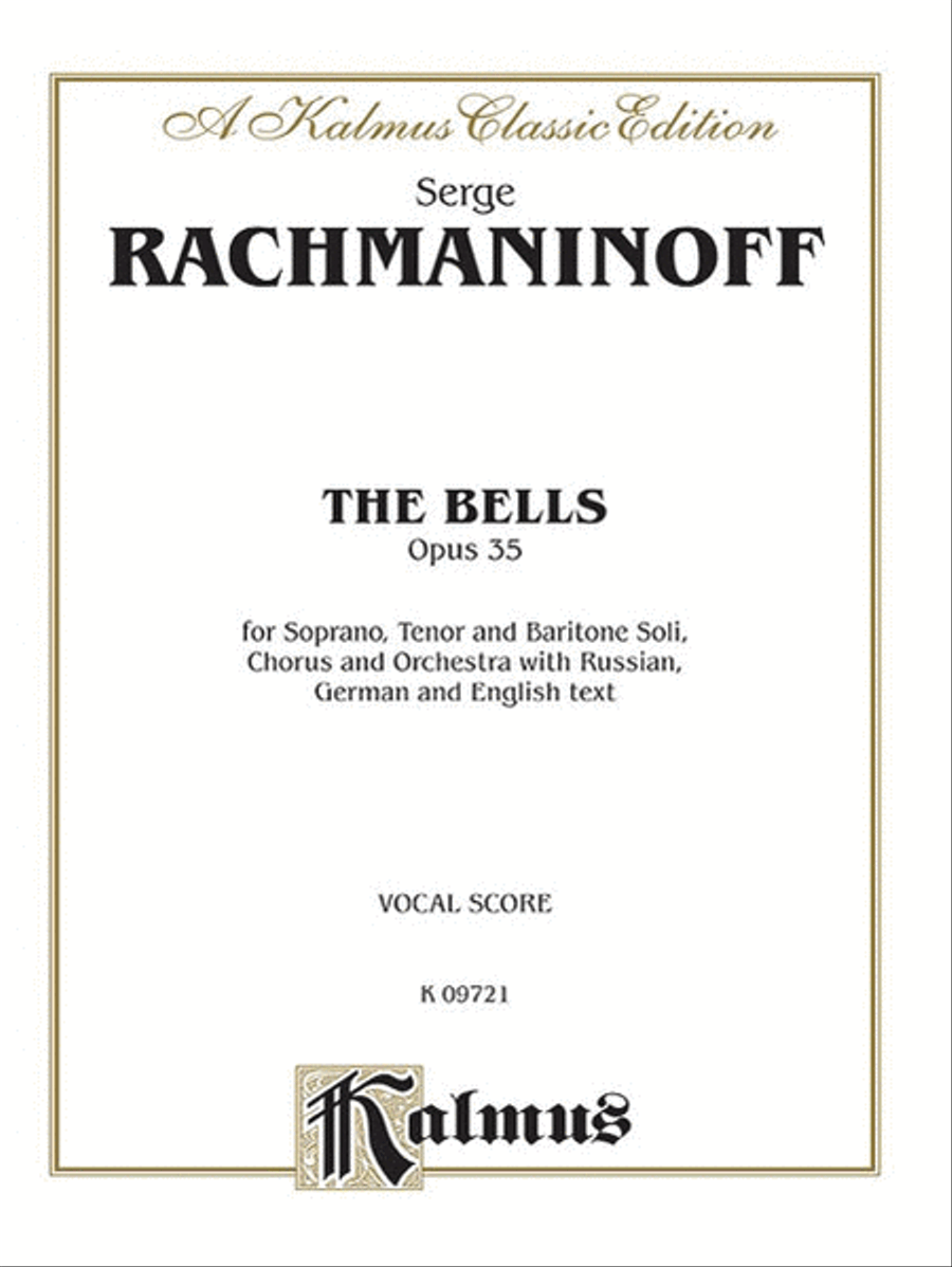 The Bells, Op. 35 for Orchestra Choir scores gallery preview page 1