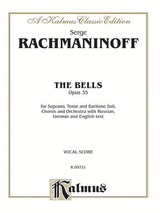Book cover for The Bells, Op. 35 for Orchestra