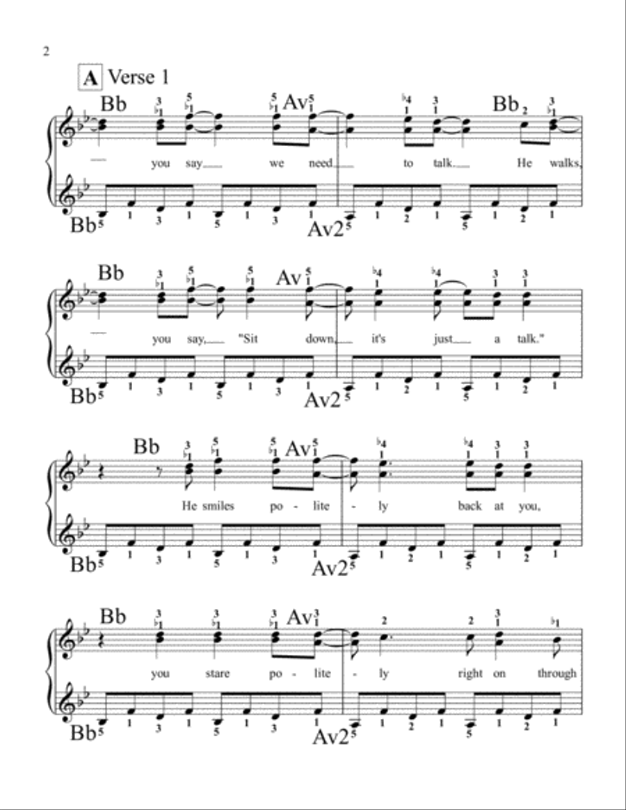 How To Save A Life Piano Solo scores gallery preview page 2
