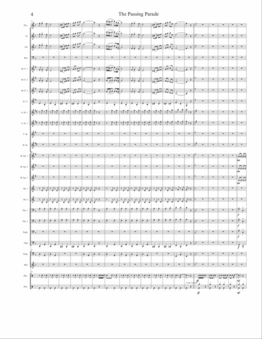The Passing Parade (Concert March) Concert Band scores gallery preview page 4