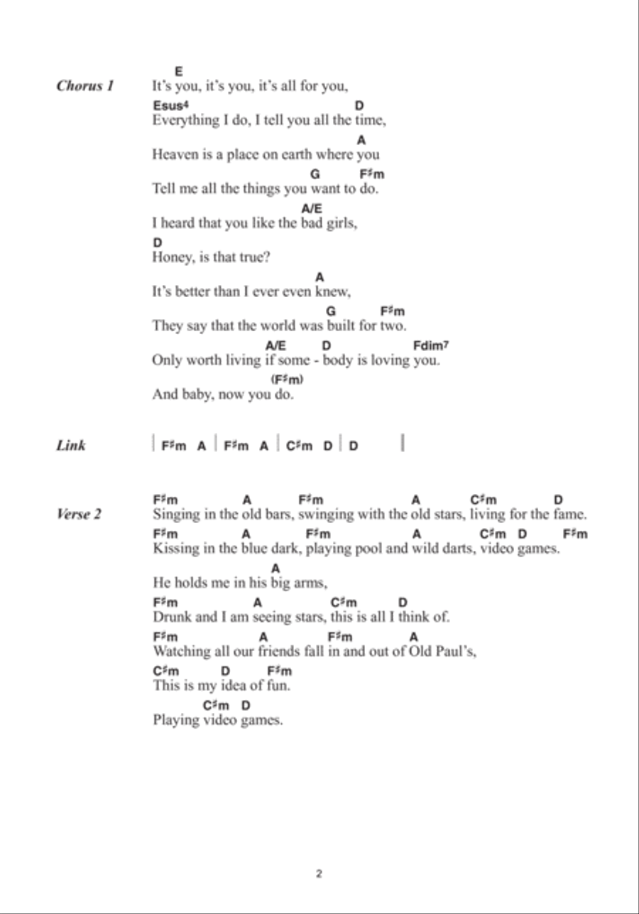 Video Games Acoustic Guitar scores gallery preview page 2