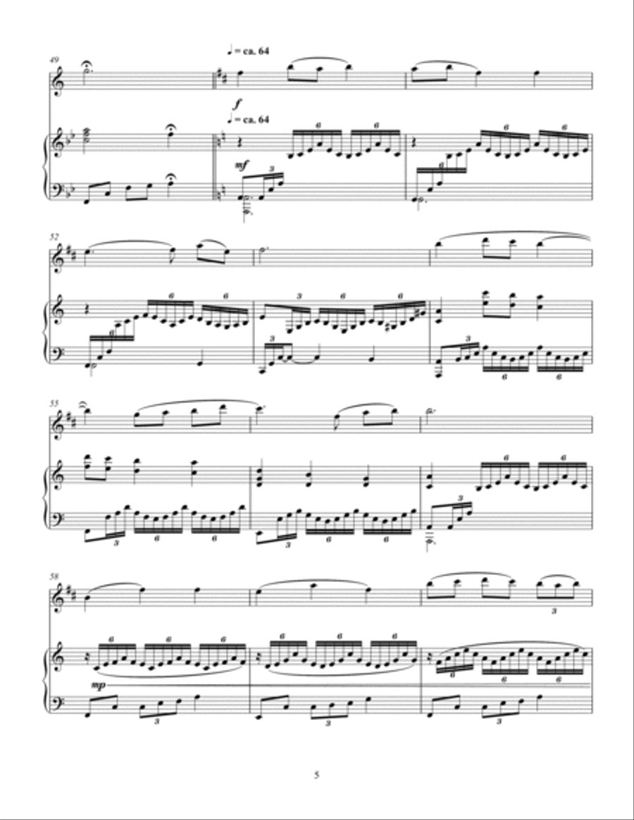 Korean Folk Song - Eommaya, Nunaya (Dear Mom, Dear Sister) Version 1 Clarinet Solo scores gallery preview page 5