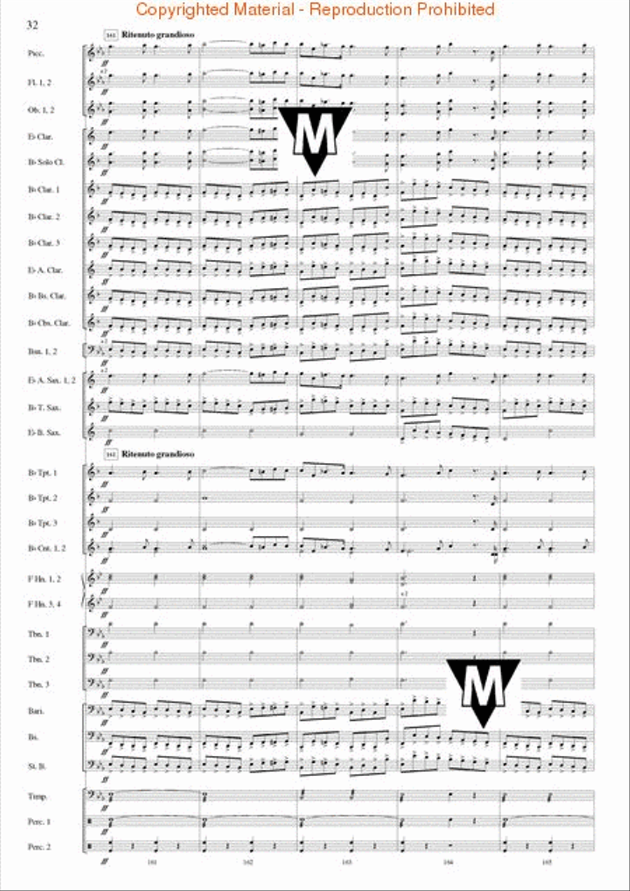 Triumphal March (from Aida) Concert Band scores gallery preview page 33
