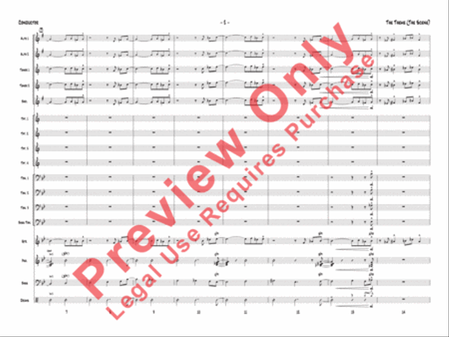 The Theme (The Scene) Jazz Ensemble scores gallery preview page 5