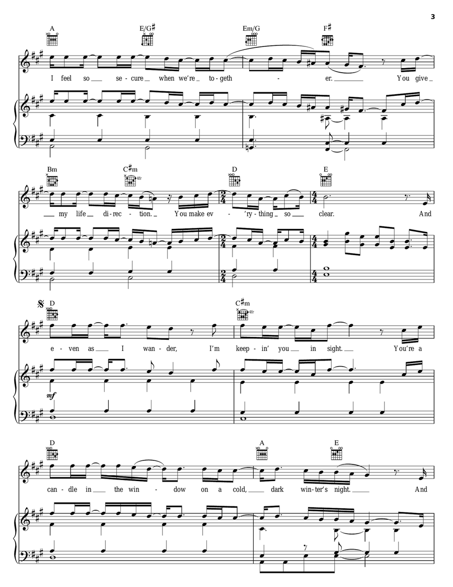 Can't Fight This Feeling Acoustic Guitar scores gallery preview page 3