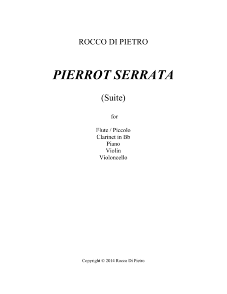 Pierrot Serrata Pierrot Serrata Small Ensemble scores gallery preview page 1