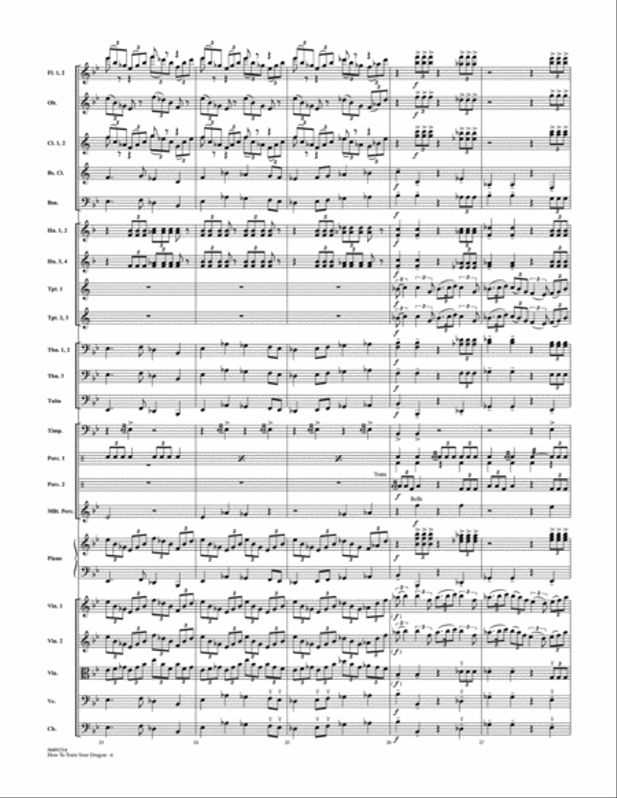 How to Train Your Dragon - Conductor Score (Full Score)