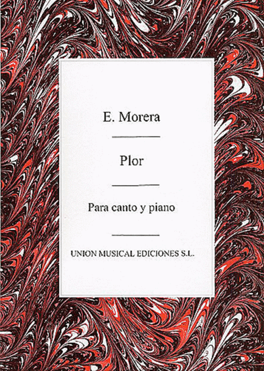 Enrique Morera: Plor Enrique Morera: Plor Voice scores gallery preview page 1