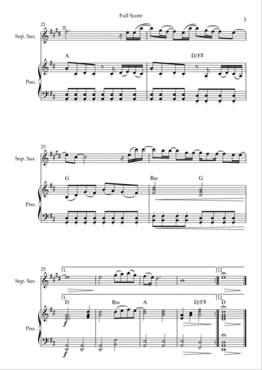 So Will I (100 Billion X) Soprano Saxophone scores gallery preview page 3