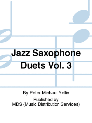 Book cover for Jazz Saxophone Duets Vol. 3