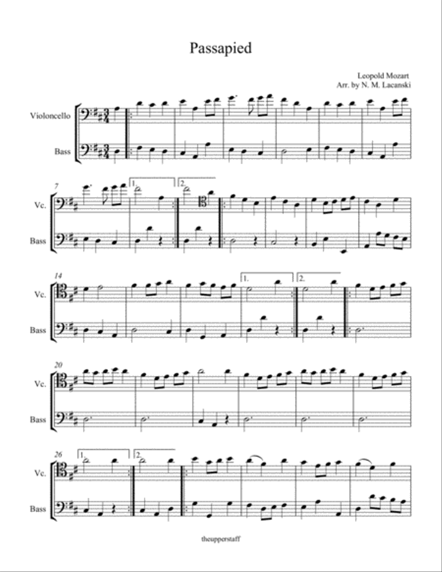 Passapied Passapied String Duet scores gallery preview page 2