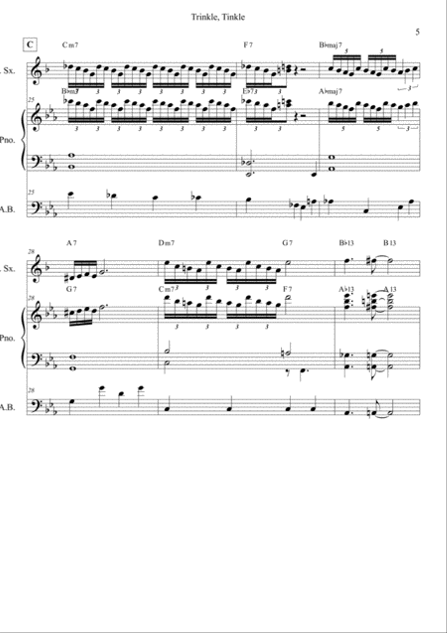 Trinkle-tinkle Small Ensemble scores gallery preview page 6