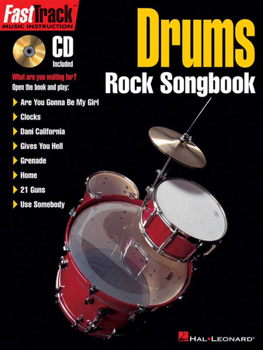 Book cover for FastTrack Drums Rock Songbook