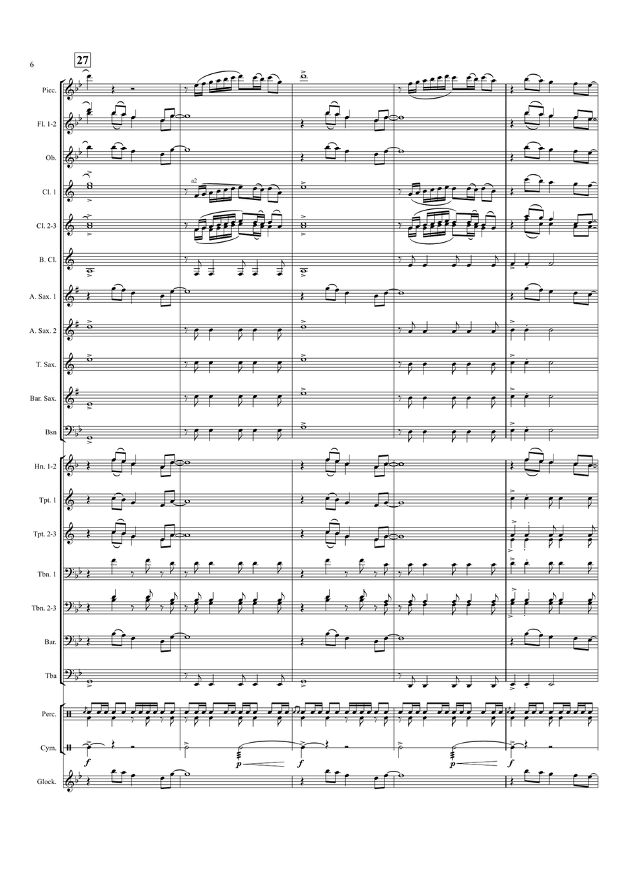 Beth's Song Large Ensemble scores gallery preview page 6
