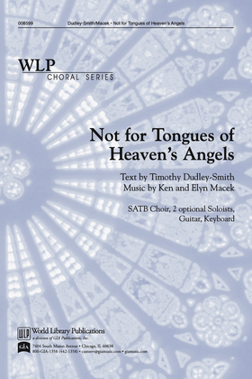 Book cover for Not for Tongues of Heavens Angels