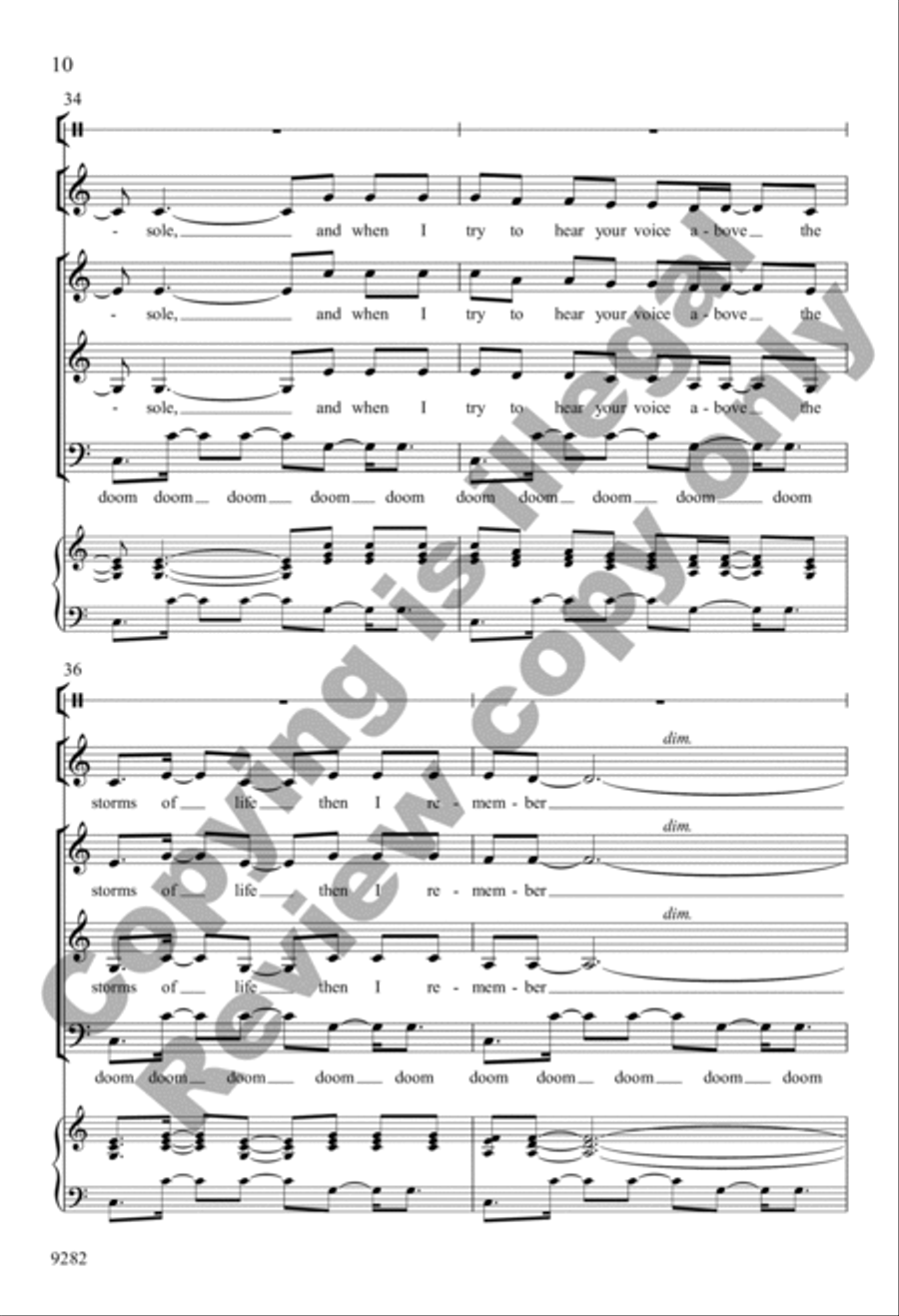 Wanting Memories Wanting Memories 3-Part scores gallery preview page 10