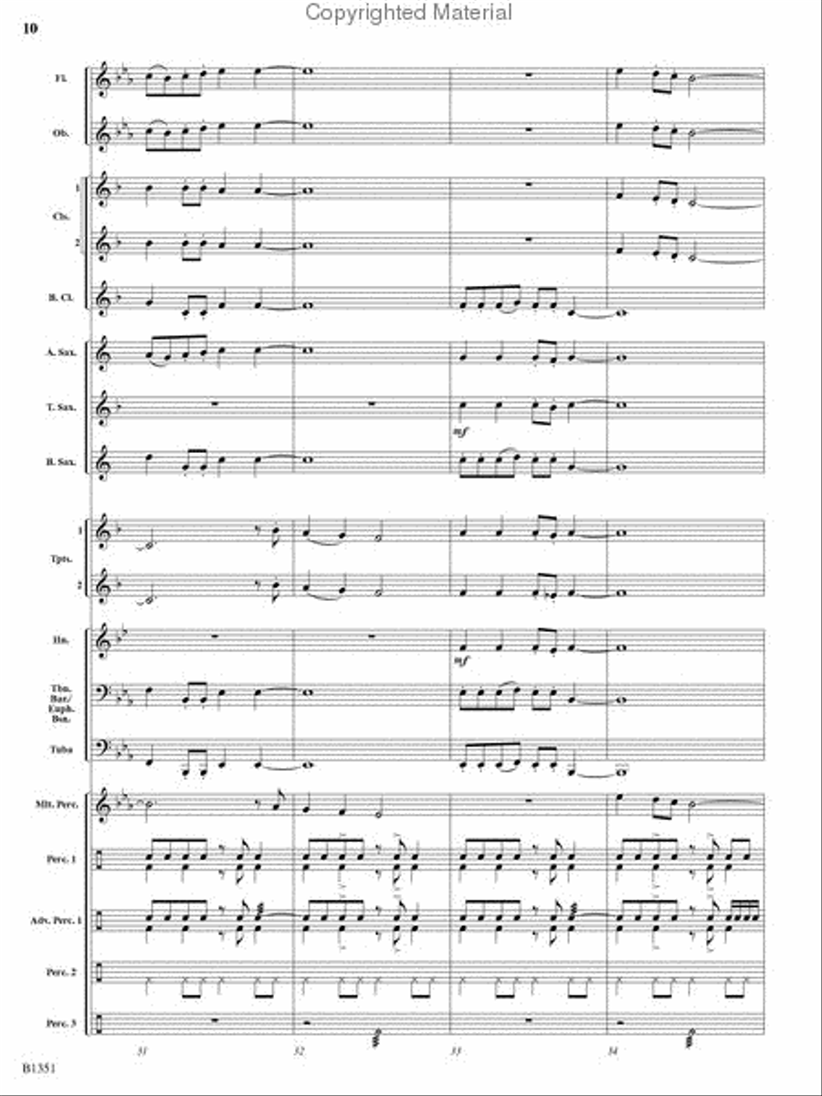 A Canterbury Christmas Concert Band scores gallery preview page 9