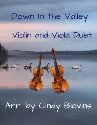 Book cover for Down In the Valley, for Violin and Viola Duet