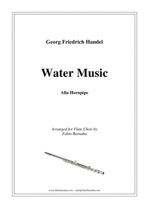 Book cover for Water Music - Alla Hornpipe - for Flute Choir