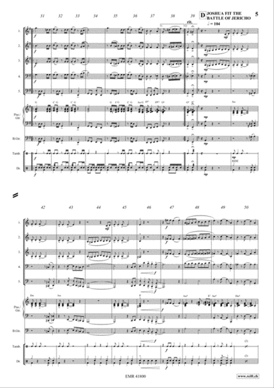 Fascinatin' Gospels Bass Guitar scores gallery preview page 5