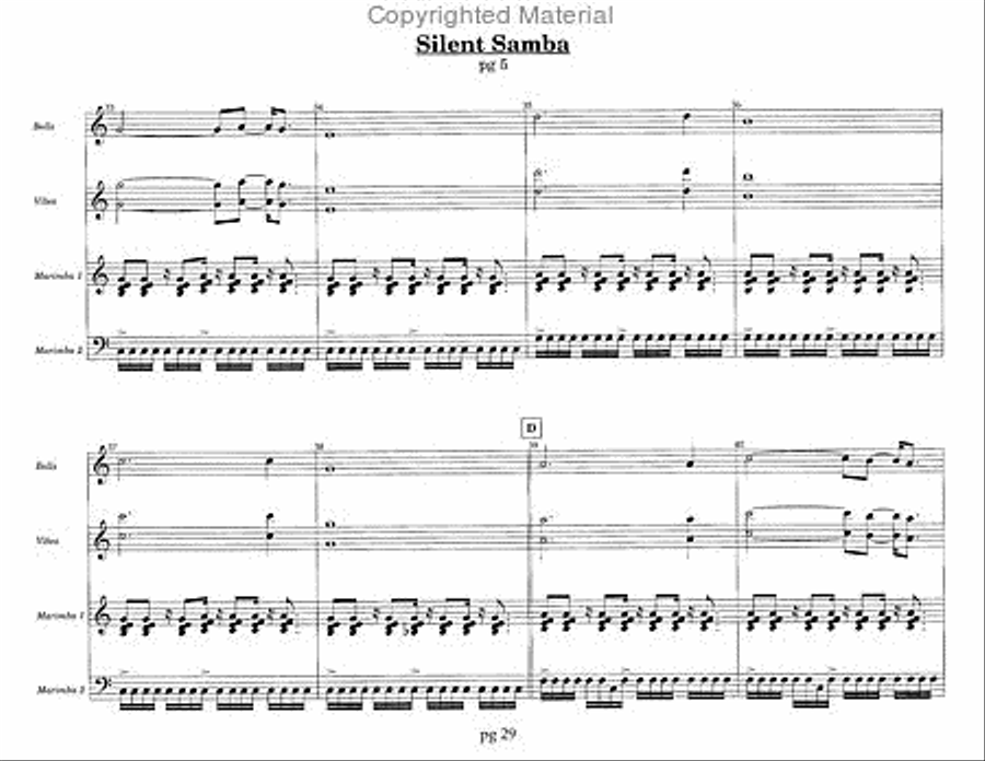 The Christmas Gig Percussion Ensemble scores gallery preview page 5