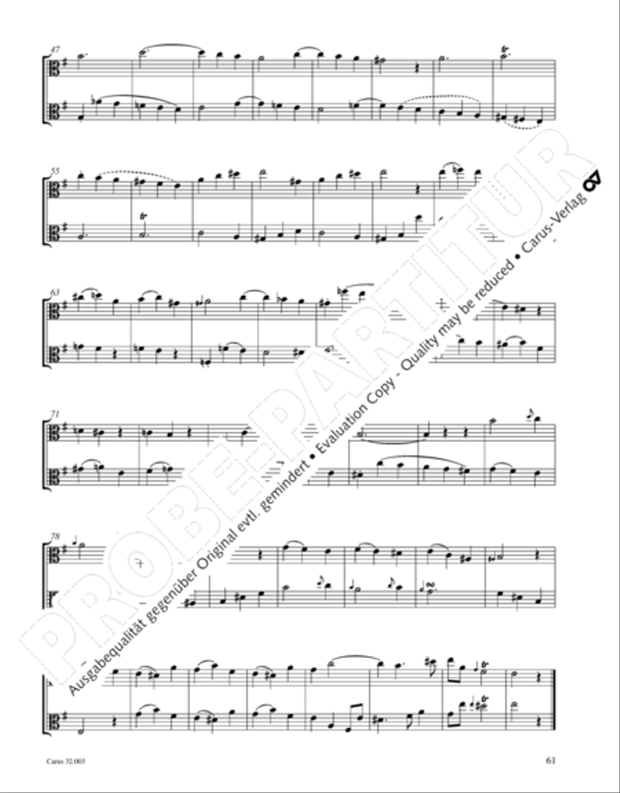 Gesamtausgabe Band 3 (Kammermusik: Duette, Solo- und Triosonaten) Score scores gallery preview page 82