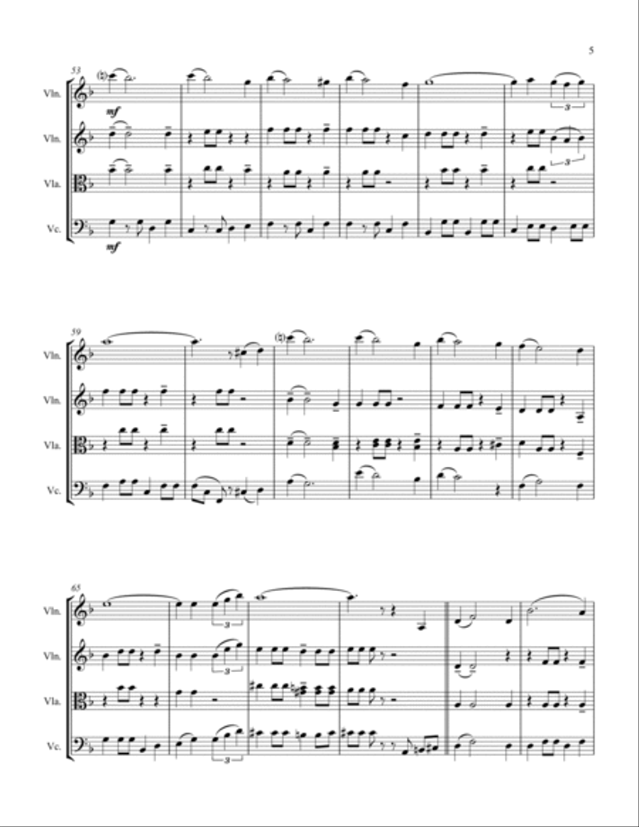 From Russia With Love String Quartet scores gallery preview page 6