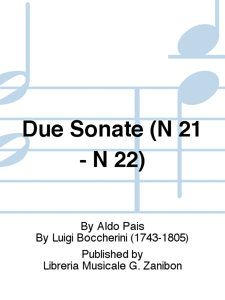 Due Sonate (N 21 - N 22)