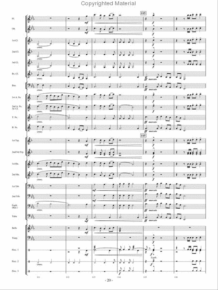 Spirit of the Pioneers Concert Band scores gallery preview page 19