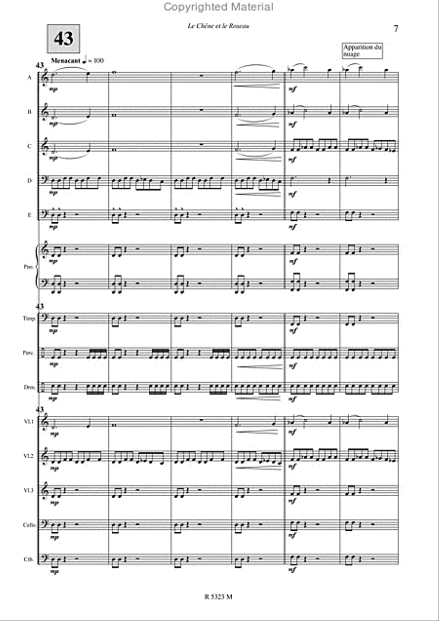 le chene et le roseau le chene et le roseau Concert Band scores gallery preview page 8