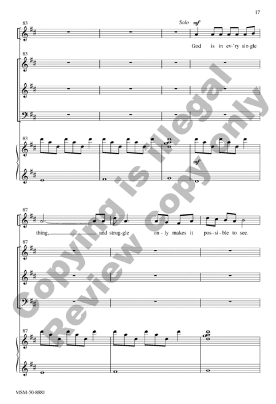 Pentecost (Choral Score) 3-Part scores gallery preview page 16
