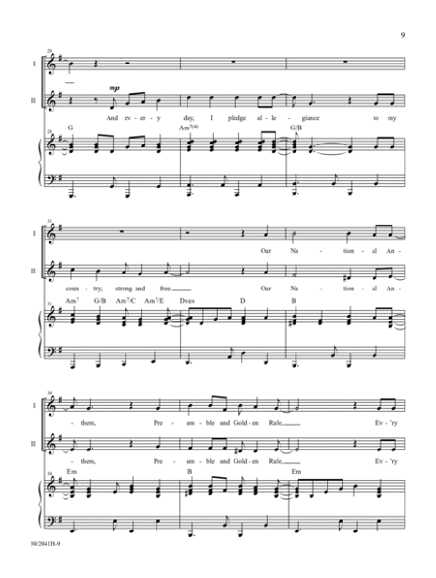 The Words We Live By The Words We Live By 2-Part scores gallery preview page 4