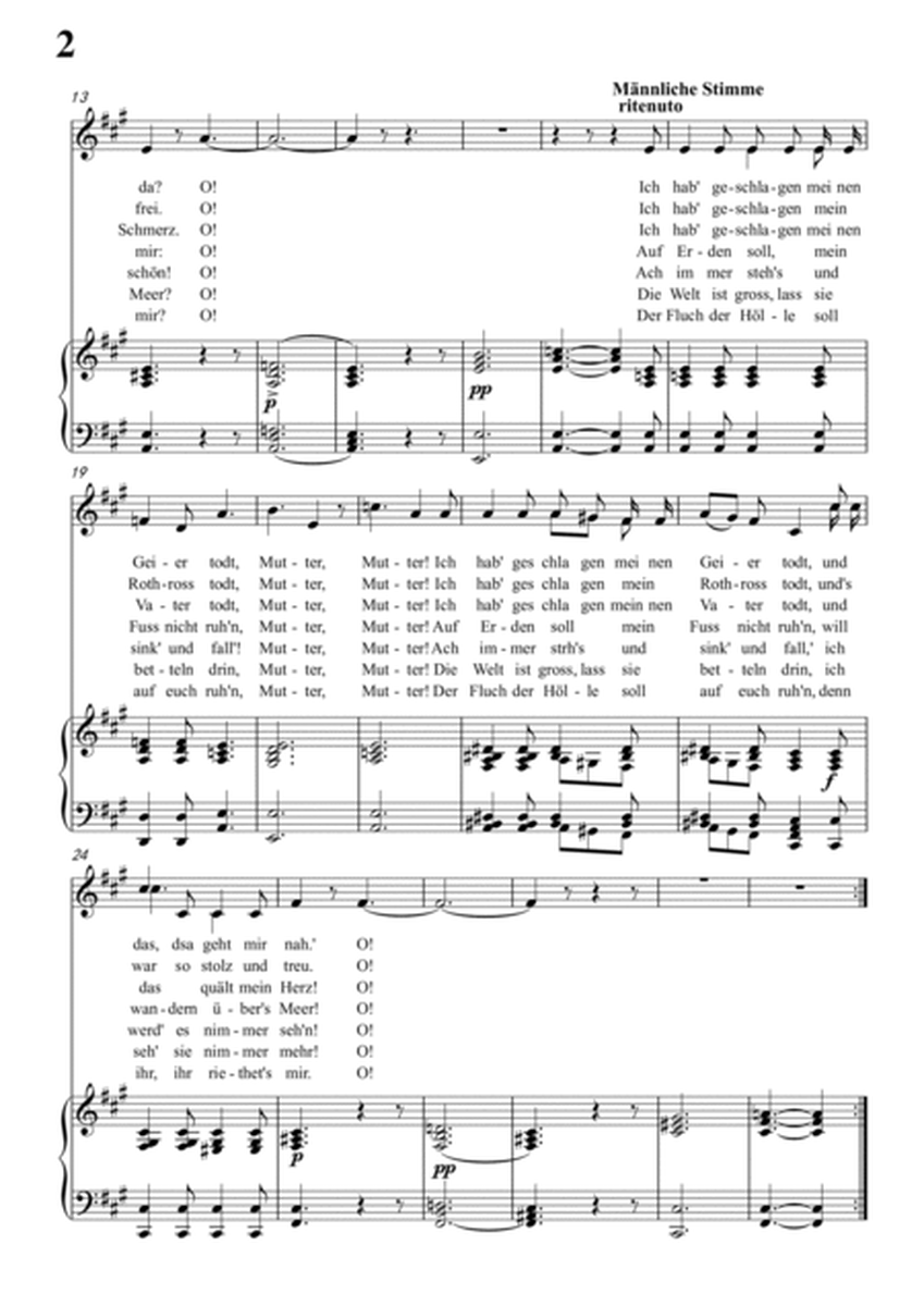 Schubert-Eine altschottische Ballade in #F minor,Op.165,No.5,for Vocal and Piano
