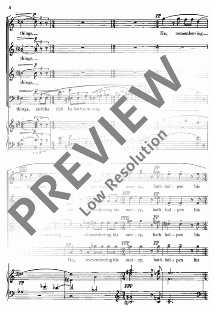 Magnificat and Nunc Dimittis Mixed Choir scores gallery preview page 11