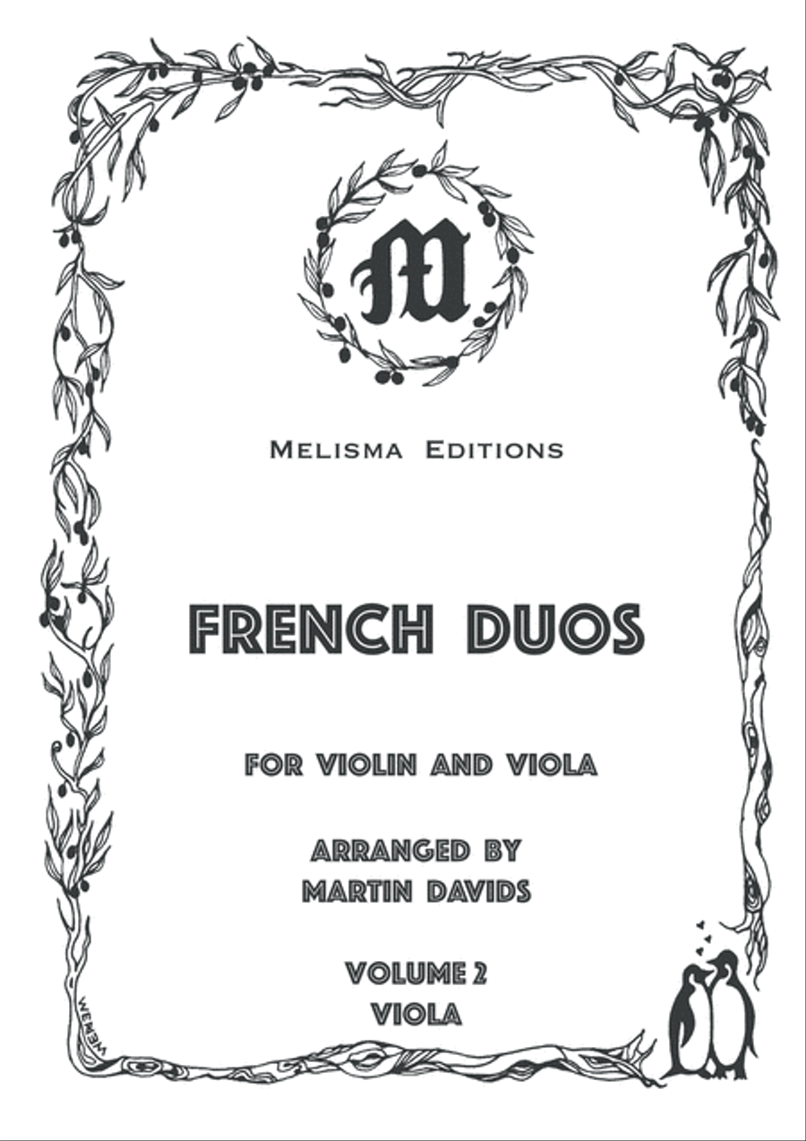 French Duos, Volume 2, viola part String Duet scores gallery preview page 1