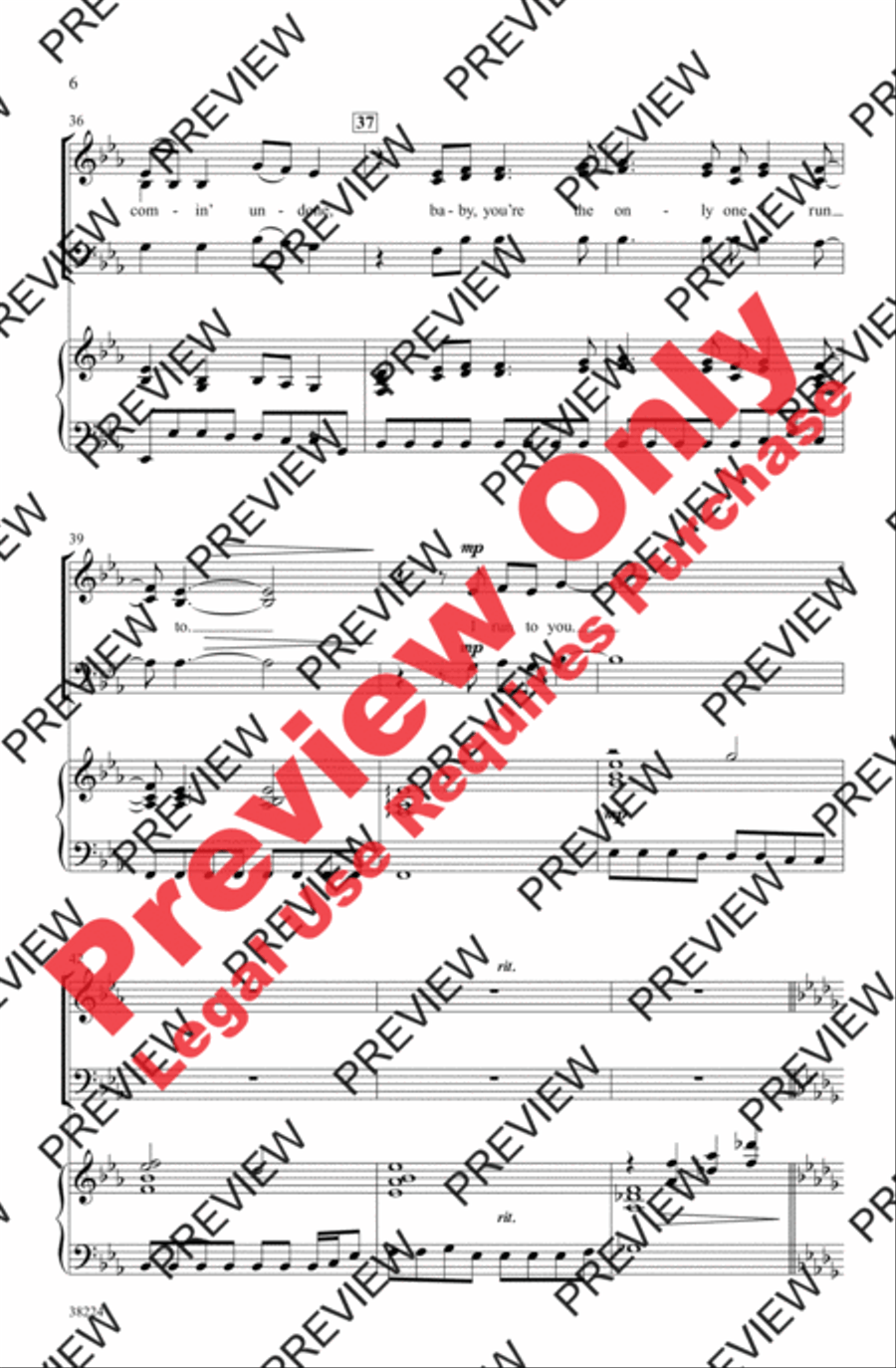 I Run to You: The Hits of Lady Antebellum 3-Part scores gallery preview page 6