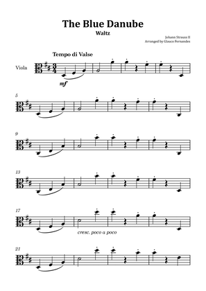 The Blue Danube - Viola Solo