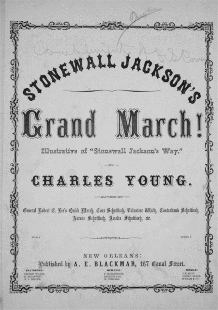 Stonewall Jackson's Grand March! Voice scores gallery preview page 1