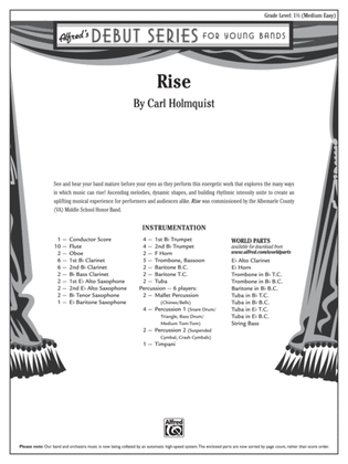 Book cover for Rise: Score