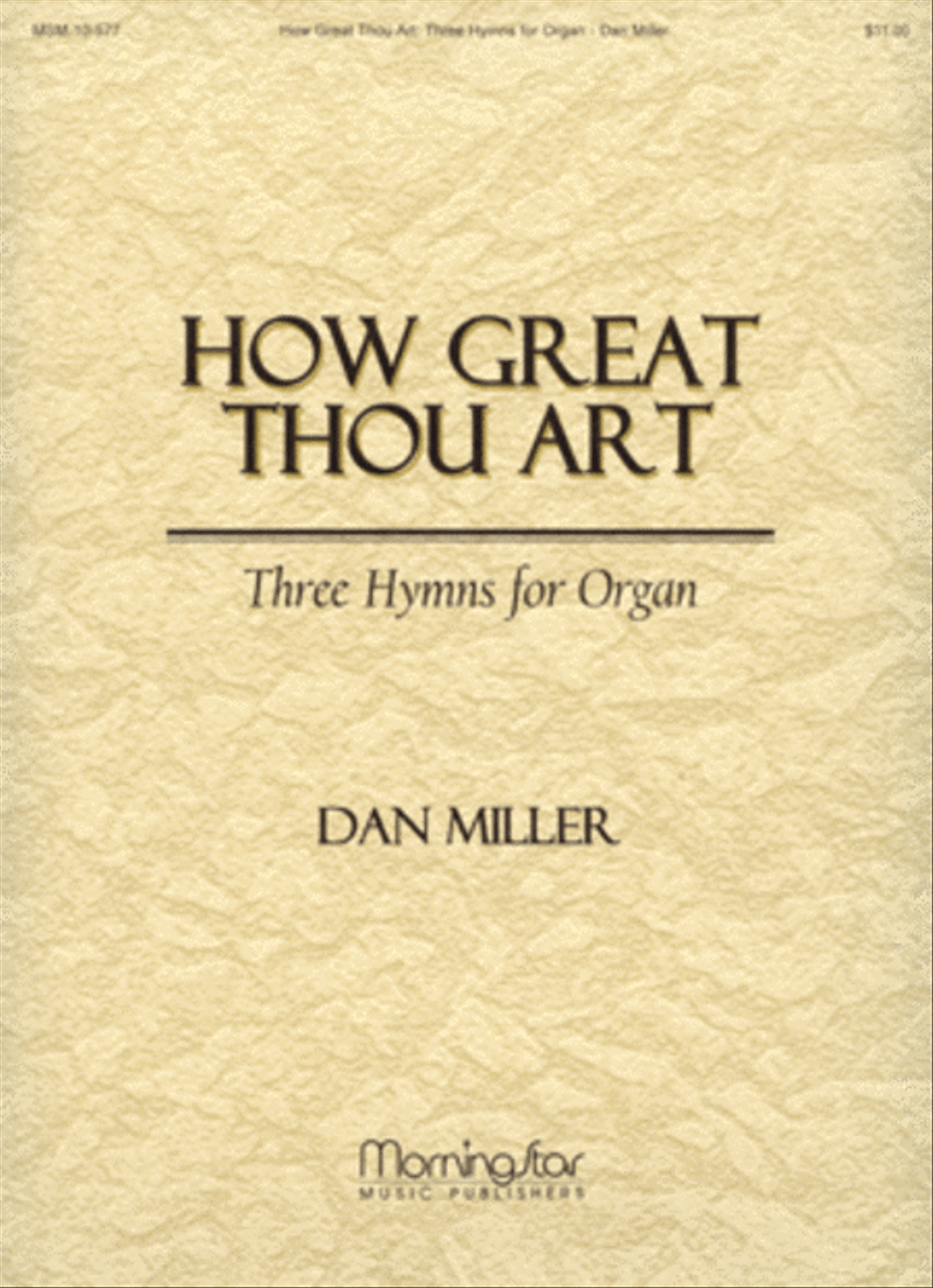 How Great Thou Art Three Hymns for Organ Organ Solo scores gallery preview page 1
