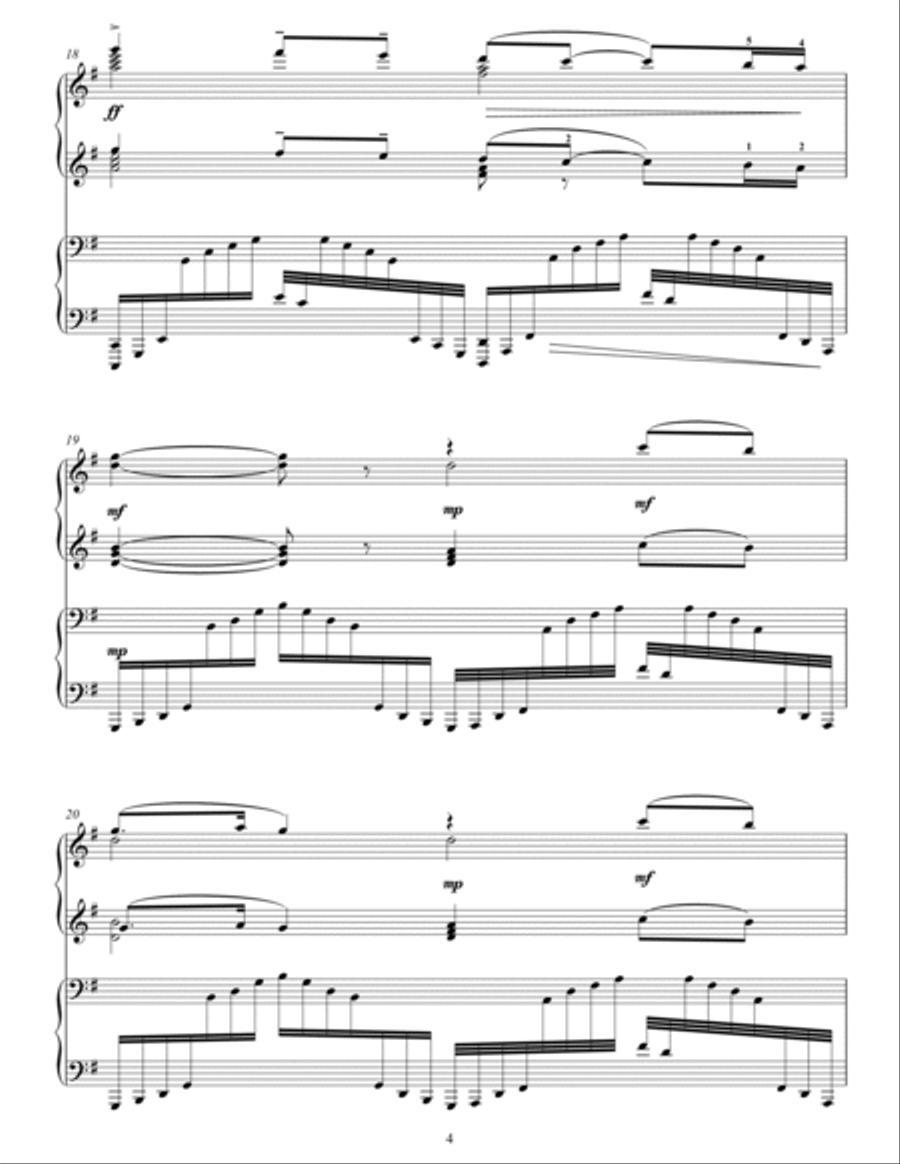Pas de deux from The Nutcracker 1 Piano, 4-Hands scores gallery preview page 4
