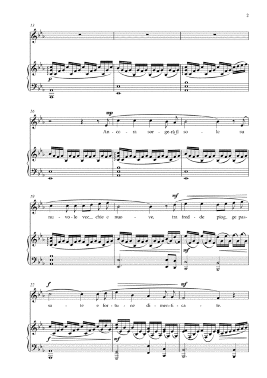 Profumo d'inverno High Voice scores gallery preview page 2