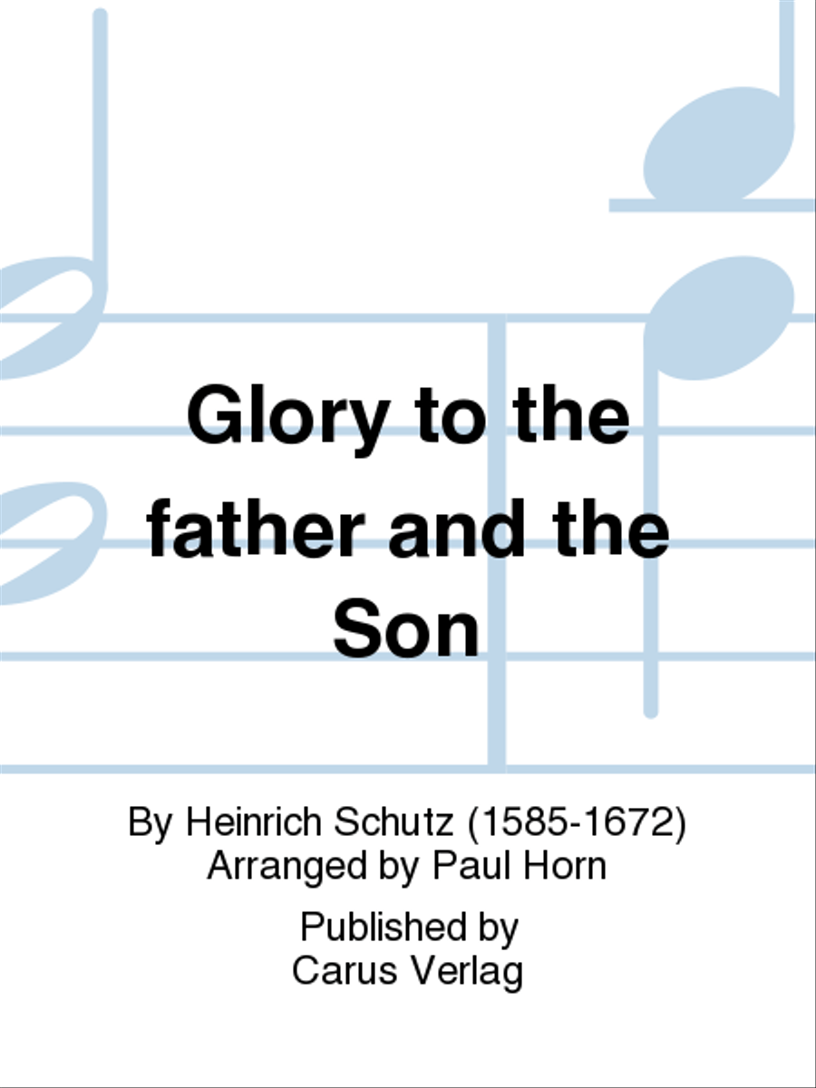 Glory to the father and the Son (Ehre sei dem Vater und dem Sohn) 4-Part scores gallery preview page 1