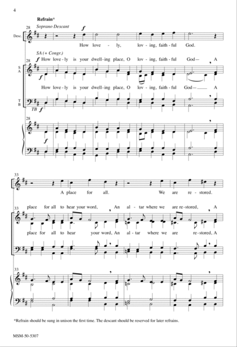 God's Dwelling Place 4-Part scores gallery preview page 4